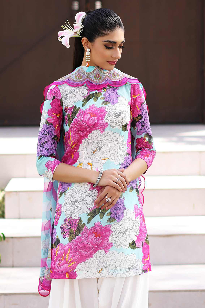 Sable V - Lila - Unstitched Lawn Collection '22