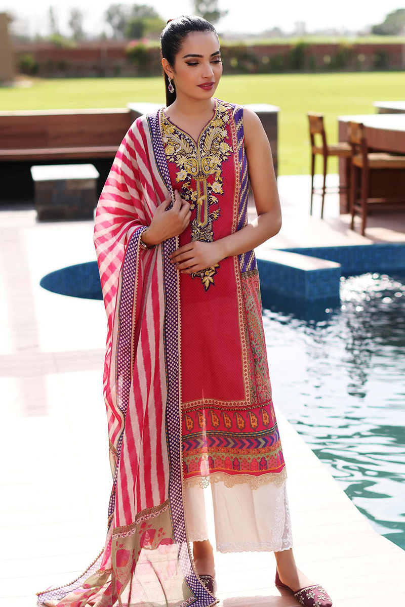 Sable V - Lila - Unstitched Lawn Collection '22