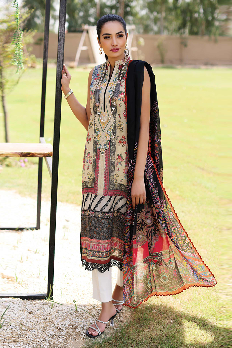 Sable V - Lila - Unstitched Lawn Collection '22