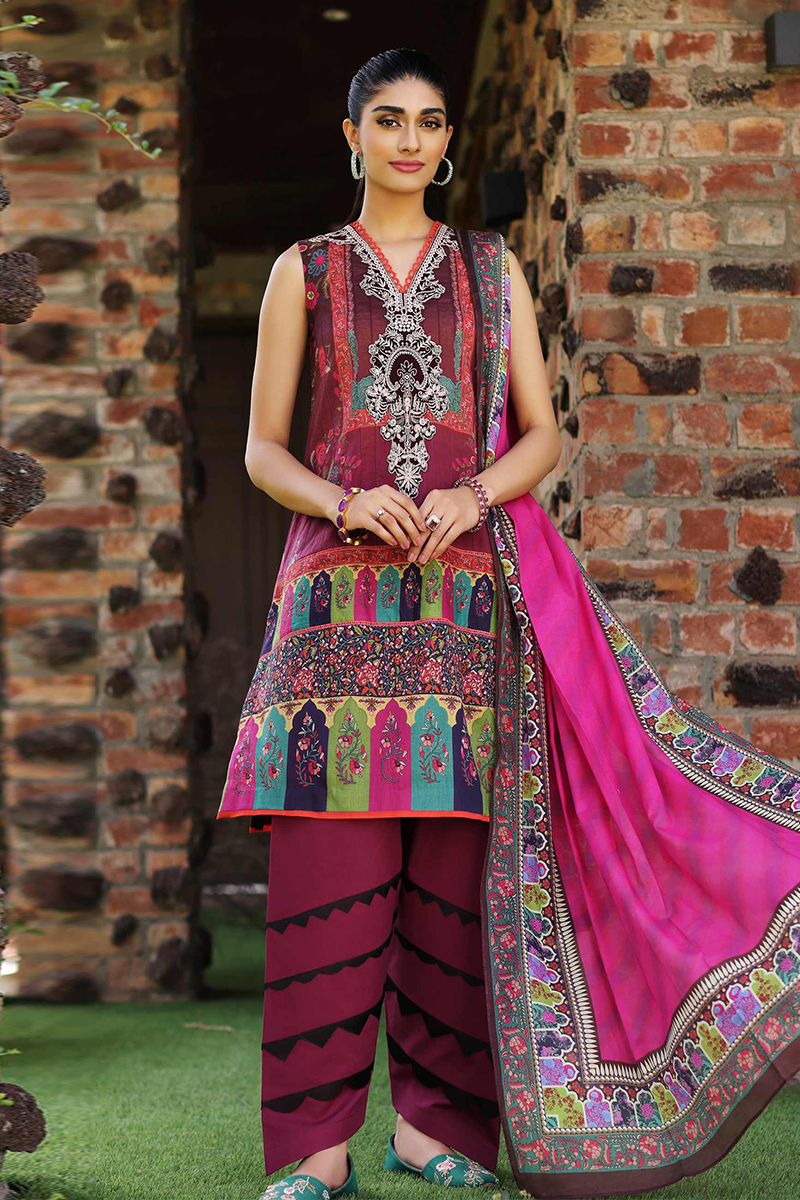 Sable V - Lila - Unstitched Lawn Collection '22