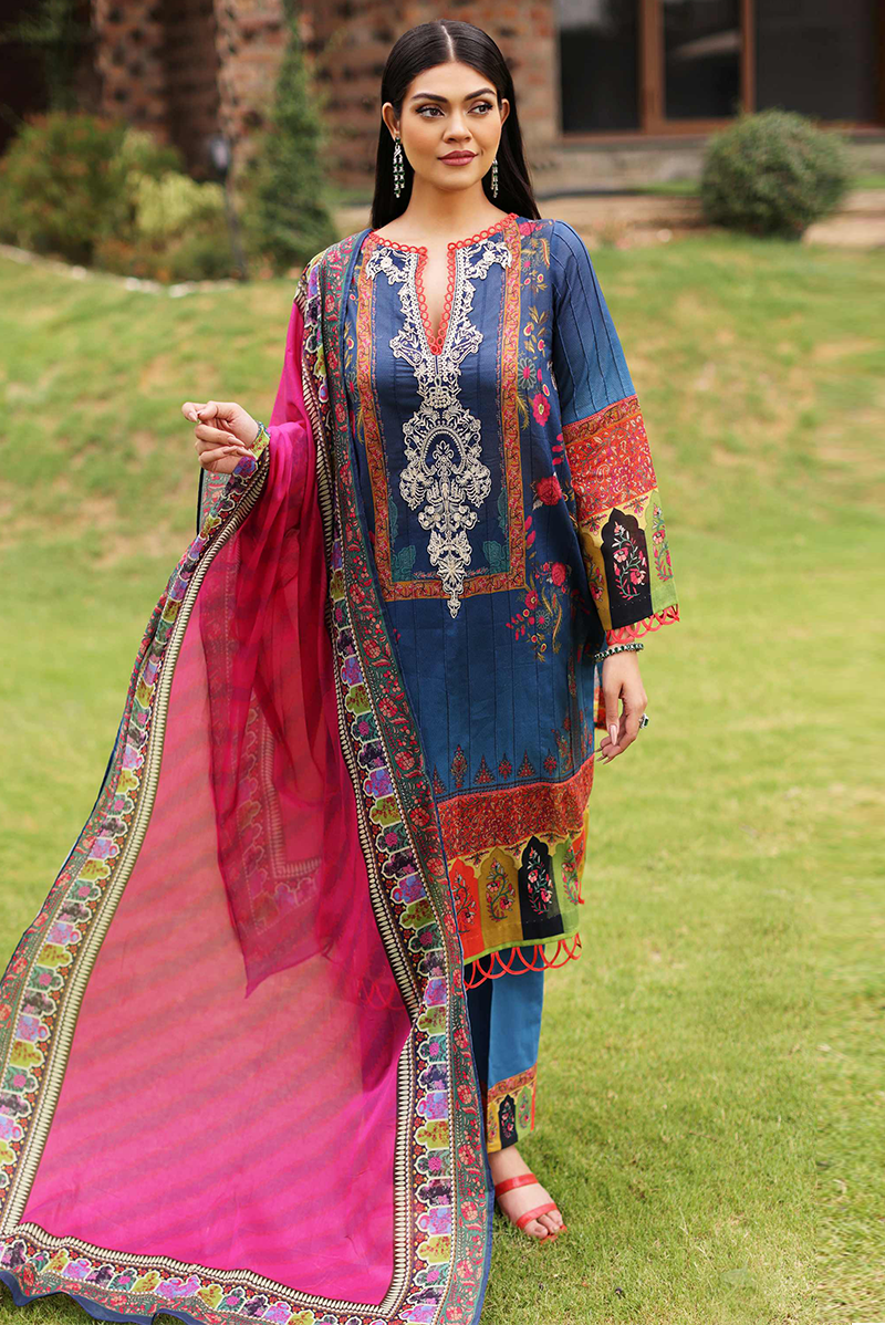 Sable V - Lila - Unstitched Lawn Collection '22