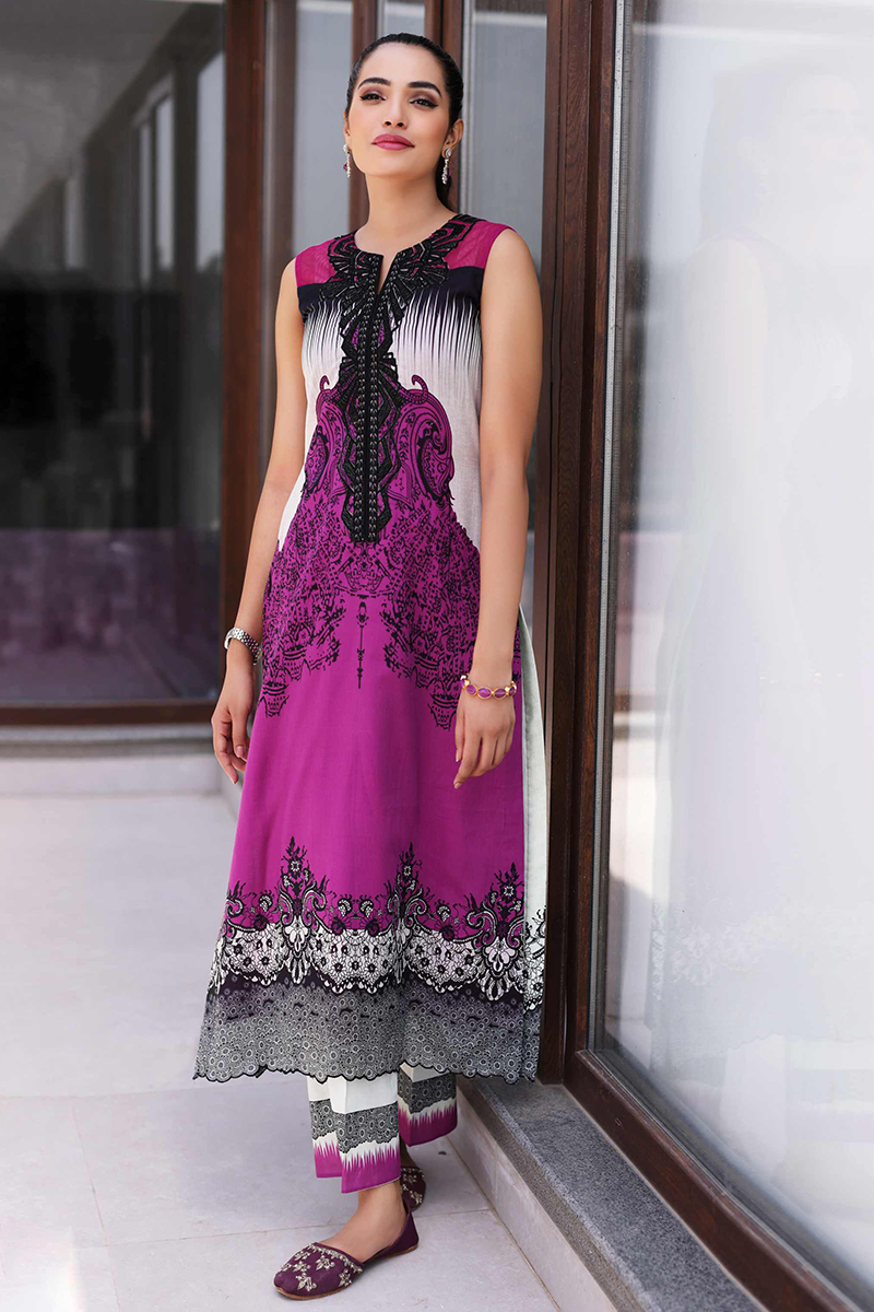 Sable V - Lila - Unstitched Lawn Collection '22