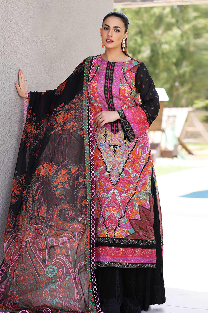 Sable V - Lila - Unstitched Lawn Collection '22