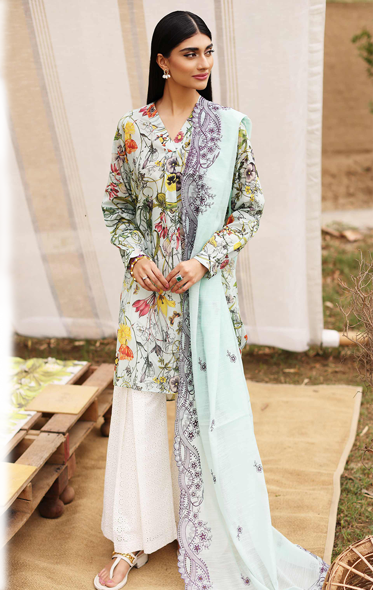 Sable V - Lila - Unstitched Lawn Collection '22