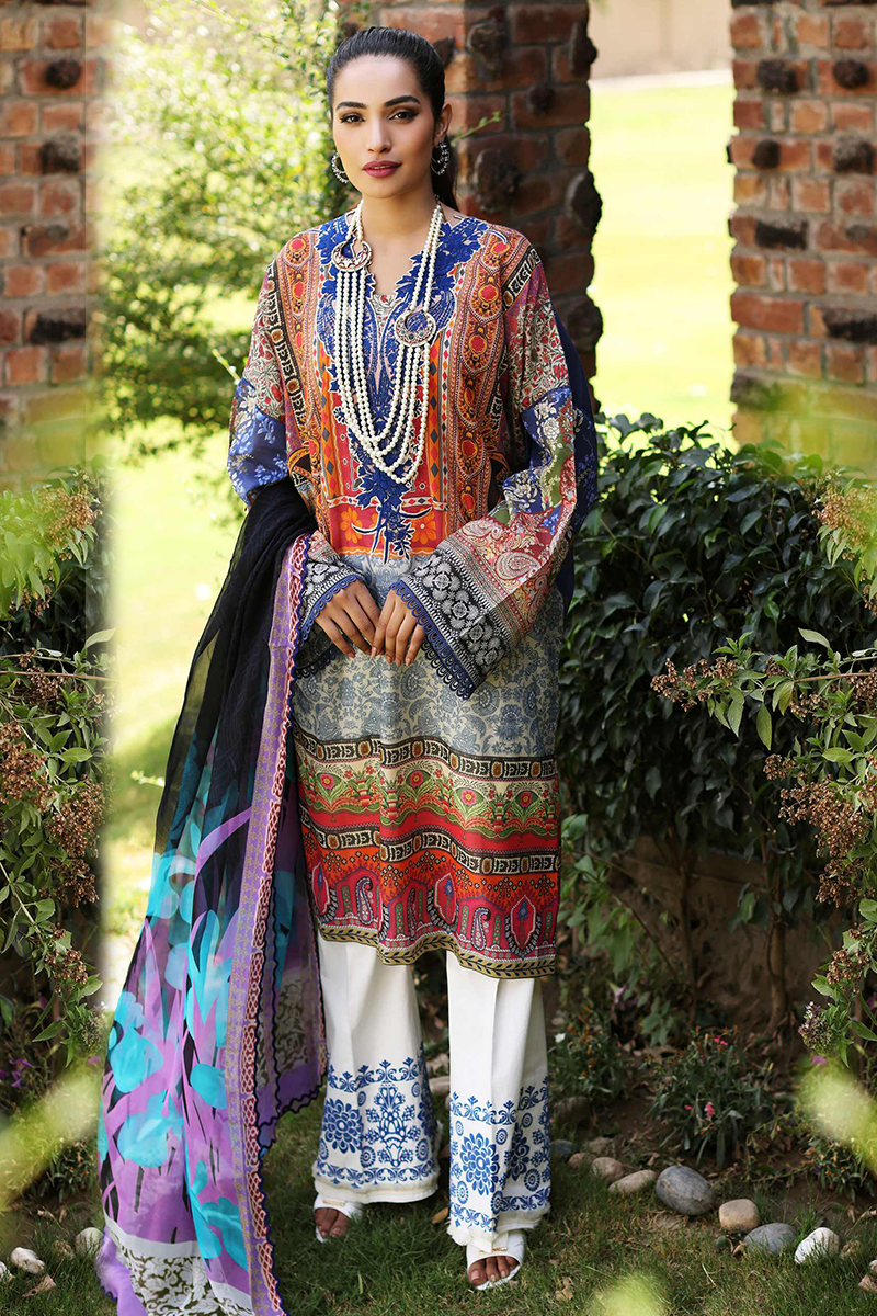 Sable V - Lila - Unstitched Lawn Collection '22
