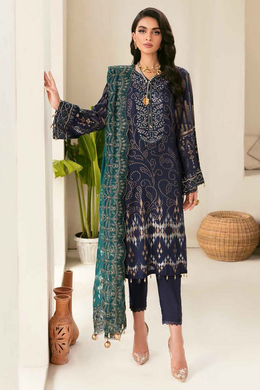 Nureh - Maya Jacquard - Unstitched Embroidered Cambric Jacquard Collection '22