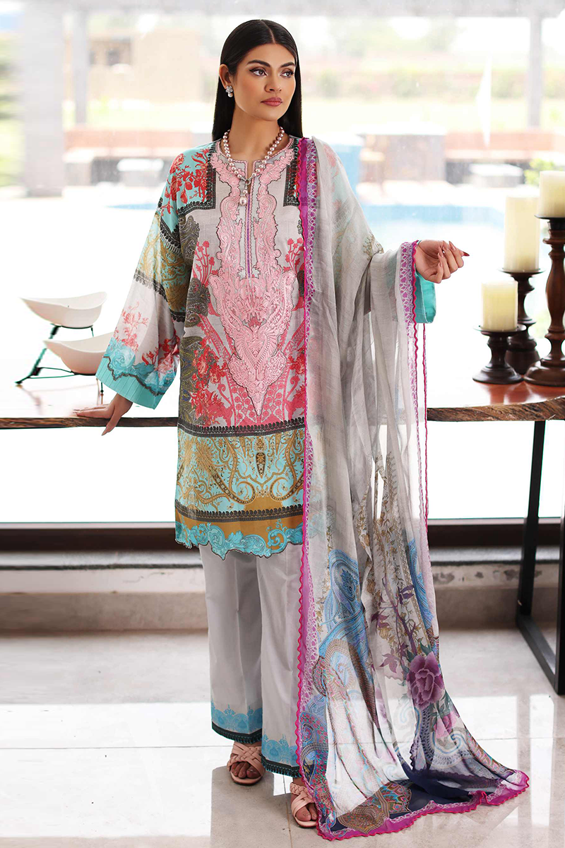 Sable V - Lila - Unstitched Lawn Collection '22