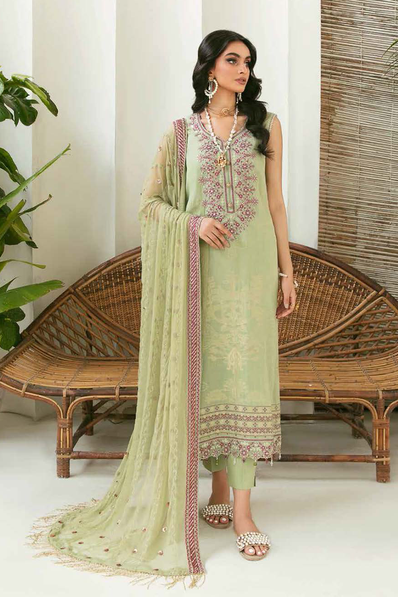 Nureh - Maya Jacquard - Unstitched Embroidered Cambric Jacquard Collection '22