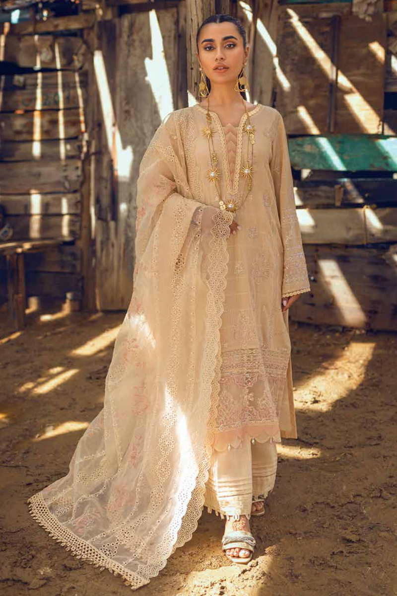 Nureh - Karavan - Unstitched Embroidered Karandi '22