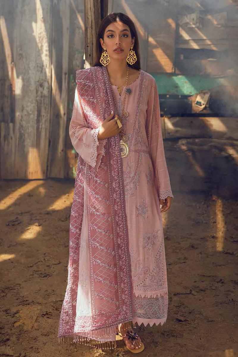 Nureh - Karavan - Unstitched Embroidered Karandi '22