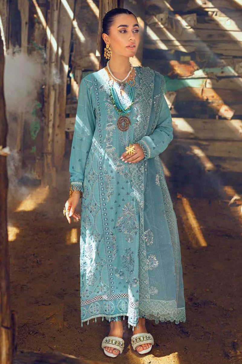 Nureh - Karavan - Unstitched Embroidered Karandi '22