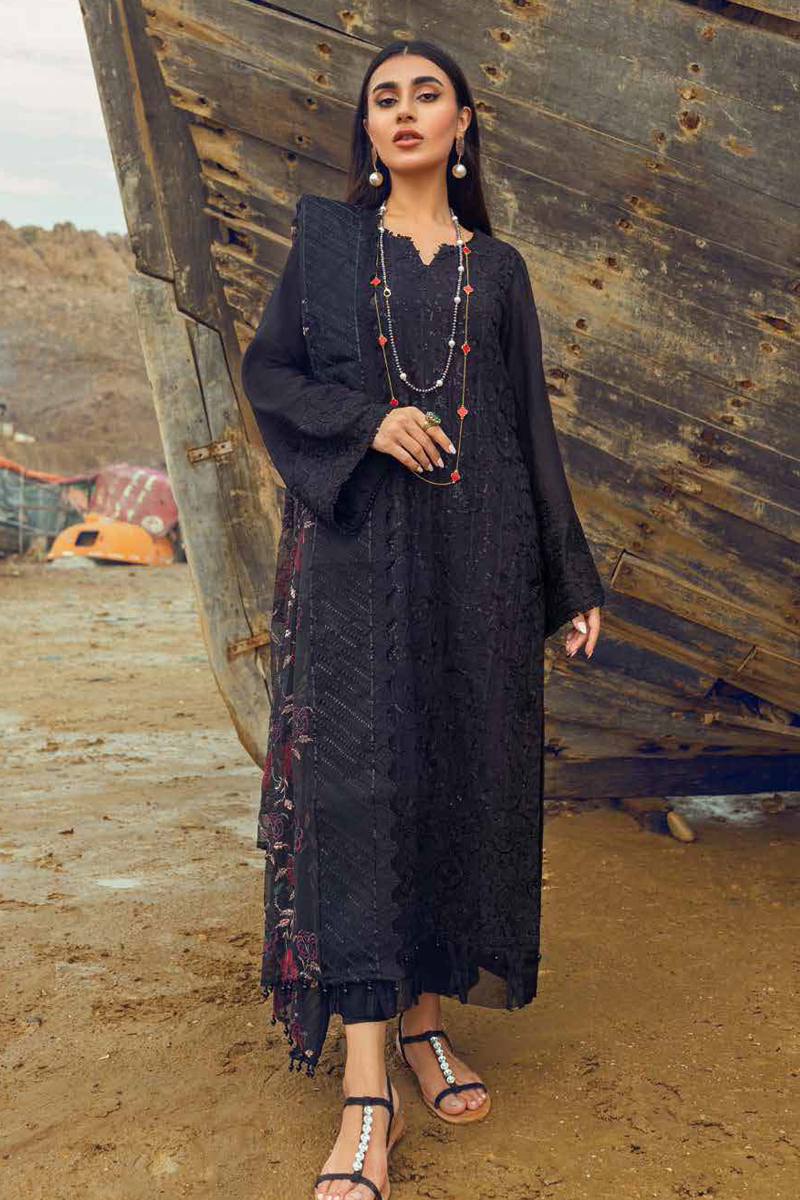 Nureh - Karavan - Unstitched Embroidered Karandi '22