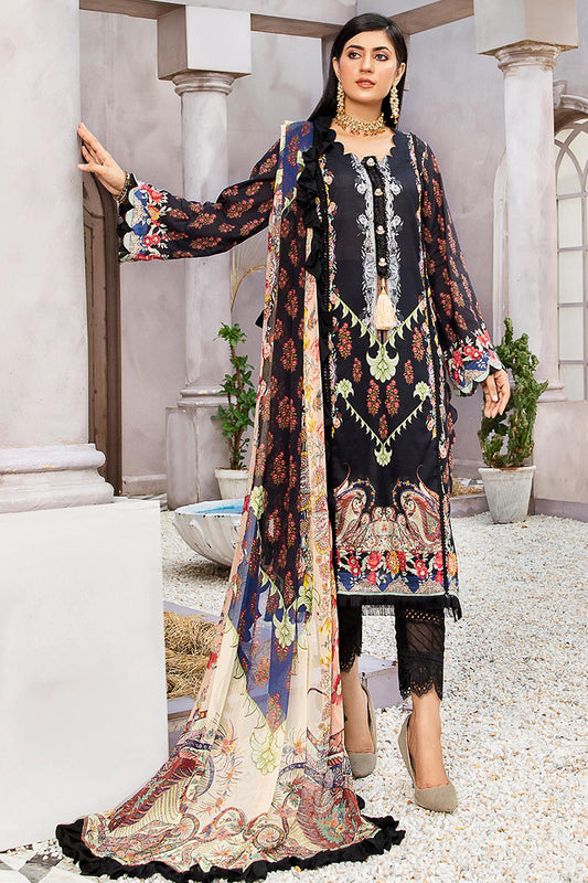 Emrose Drop II - Unstitched Digital Printed Lawn '22