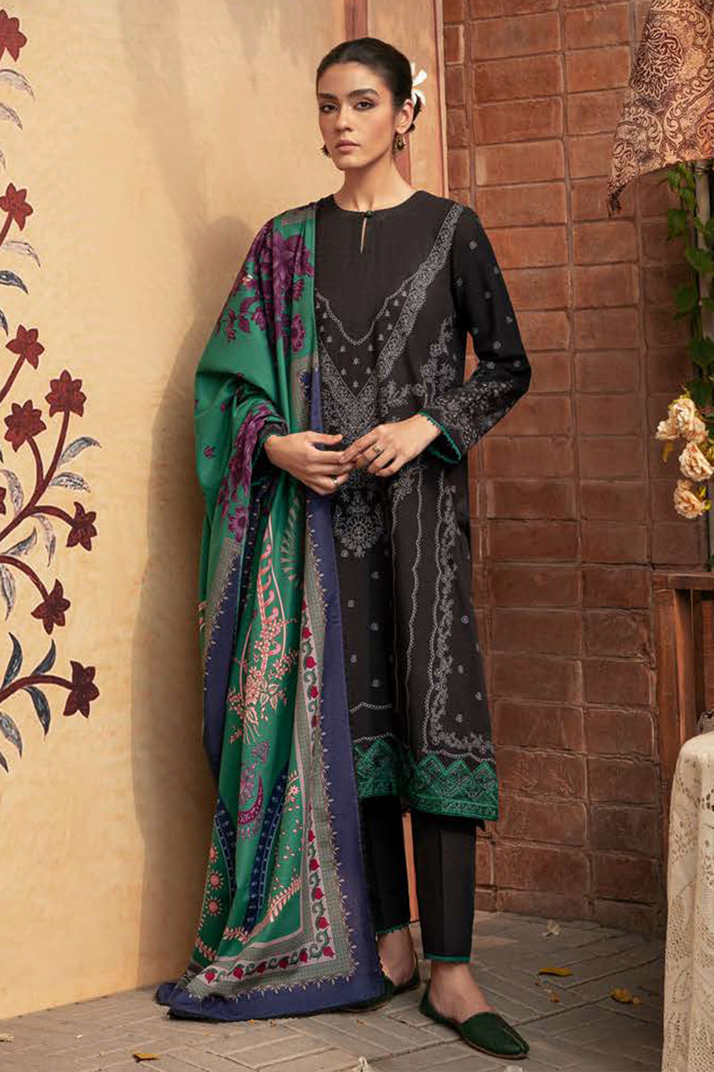 Cross Stitch - Winter Edit-1 - Khaddar Linen Collection