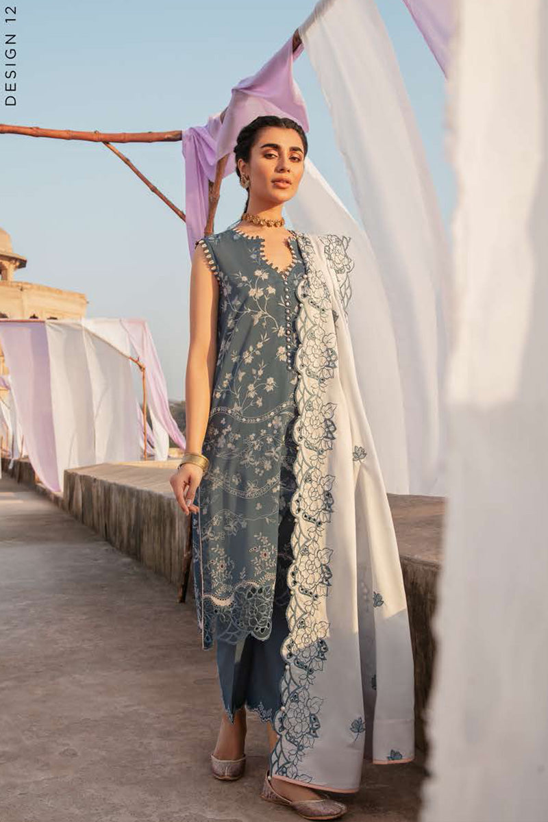 Mehrbano Premium Lawn Unstitched Collection 2022