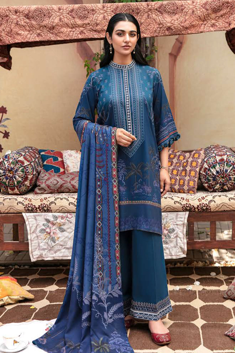 Cross Stitch - Winter Edit-1 - Khaddar Linen Collection