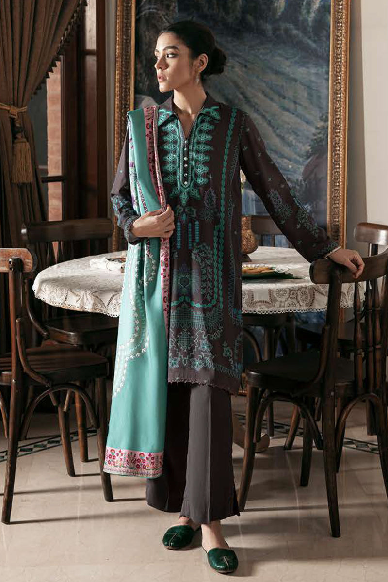 Cross Stitch - Winter Edit-1 - Khaddar Linen Collection