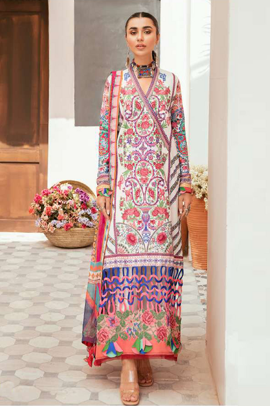 Qaus-e-Quzah Vol II Unstitched Embroidered Lawn '22